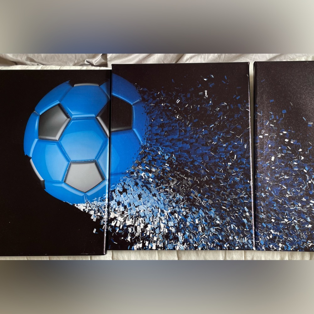 Soccer photo 3 pieces